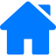 inview-adresse-icon Blaues Haus-Icon als Symbol für die Firmenadresse der InView Groupware und Datentechnik GmbH in der Eugen-Martin-Straße 14, 79106 Freiburg im Breisgau