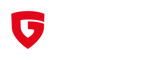 Links befindet sich das rote GData-Logo und rechts der Titel „G Data Authorized Partner”